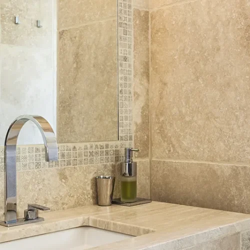 Mosaique Travertin Salle de bain