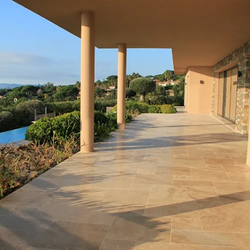 TRAVERTIN Big Opus RUSTIC BEIGE Exterieur
